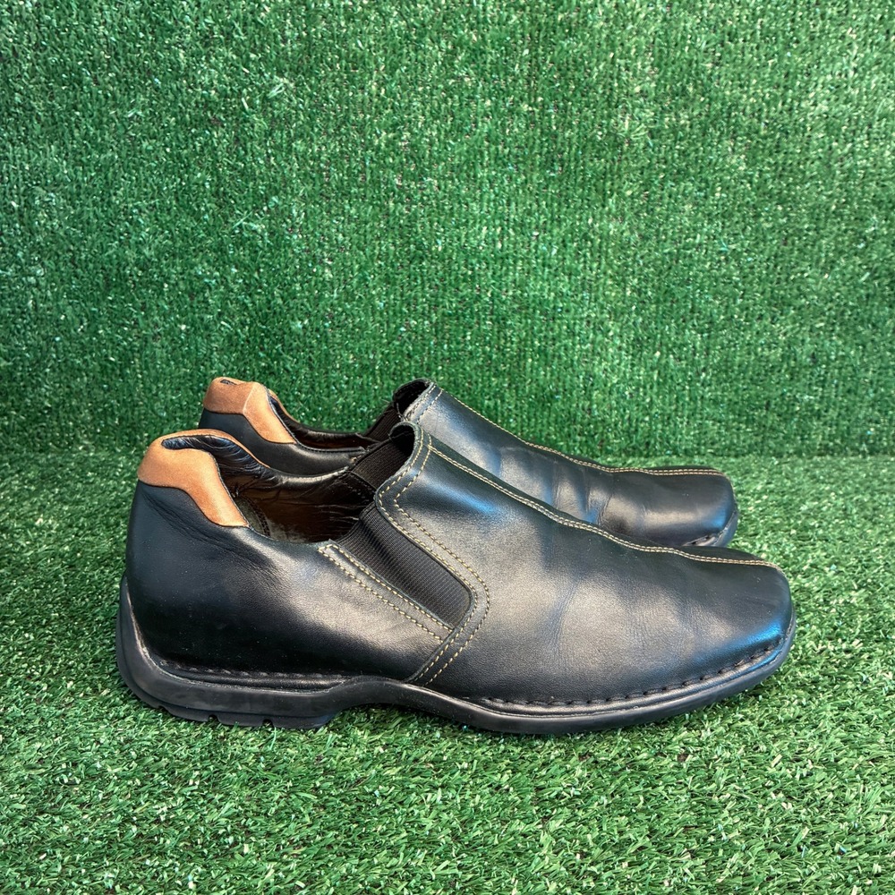 Cole Haan Zeno II Leather Goring Comfort Loafers Casual Slip On Black Mens 8.5 M